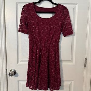 By&By Red Lace Dress (Small)